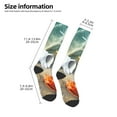 thumbnail image 2 of Naloa Seashell On The Beach Thigh High Socks Extra Long Stretchy Sock Women Over Knee High Opaque Stocking Daily Wear, 2 of 6