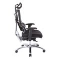 thumbnail image 4 of Vertical Black Mesh Back Fabric Chair with Headrest, 4 of 5