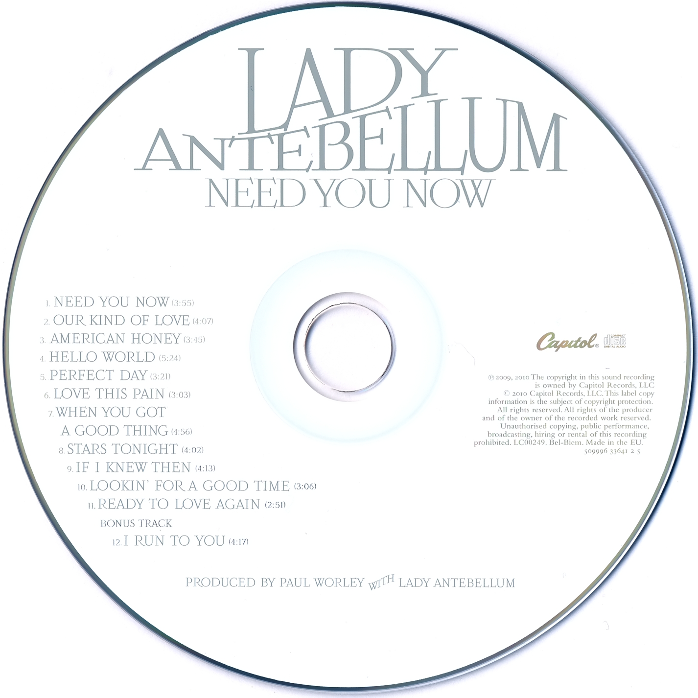 Lady a - Need You Now - Country - CD - image 5 of 5