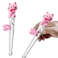 thumbnail image 1 of LXYFH Tableware Under $5 Children's Plastic Chopsticks Children's Stainless Eating Training Chopsticks Children's Right Hand Learning Chopsticks, 1 of 9