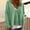 Green, variant on Bnwani Zip Up Cardigan Sweaters for Women Knit Button Cardigan V Neck Solid Color Black Women Cardigan Sweaters for Fall Size L(US:8)