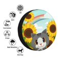 thumbnail image 6 of PUREYAH Sunflower Garden Cat Rv Spare Tire Cover, Wheel Covers Protectors Universal Fit for Camping Travel Trailer Truck 17 inch, 6 of 6