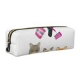 thumbnail image 1 of Fotbe Pet Care Grooming Estuche para Lápices de Cuero con Estampado, Estuche con Cremallera Resistente, Organizador Compacto y Elegante para Papelería, 1 of 7