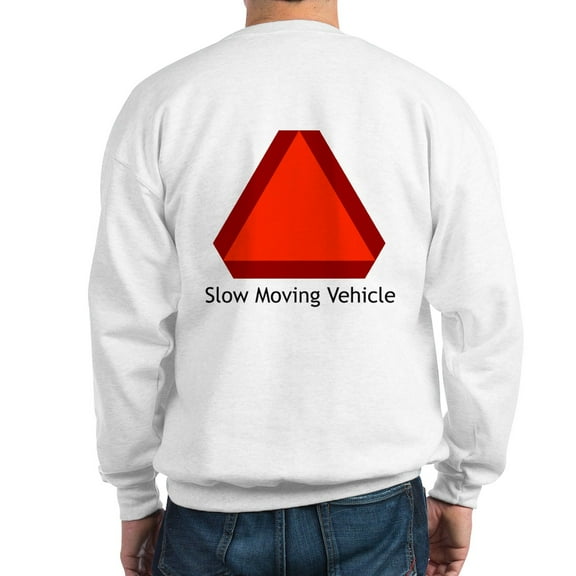 CafePress - Slow Moving Vehicle Sign Sweatshirt - Crew Neck Sweatshirt