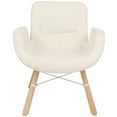thumbnail image 2 of LeisureMod Milwood Accent Chair with Dowel Legs-Color:Beige, 2 of 9
