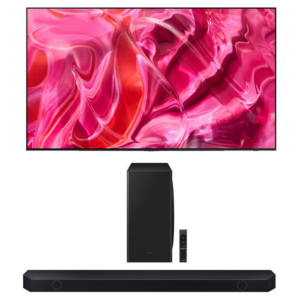 Samsung QN65S90CAFXZA 65" 4K OLED Smart TV with AI Upscaling with a Samsung HW-Q800C 5.1.2ch Soundbar Subwoofer with Dolby Atmos (2023) - Walmart.com