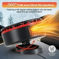 thumbnail image 2 of Portable Car Heater with Cooling Function,Car Fan Heater 150W 12V Windshield Defroster, Vehicle Demister Fast 2 in 1 Heating Cooling Dryer Auto 360 Rotate Heater Fan, Car Heater Fan Plug-in Anti-Fog, 2 of 9
