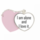thumbnail image 1 of Bolsa de Viaje Unbranded Yo Amo Mi Soledad Mirror Maquillaje Corazón Rosa, 1 of 4