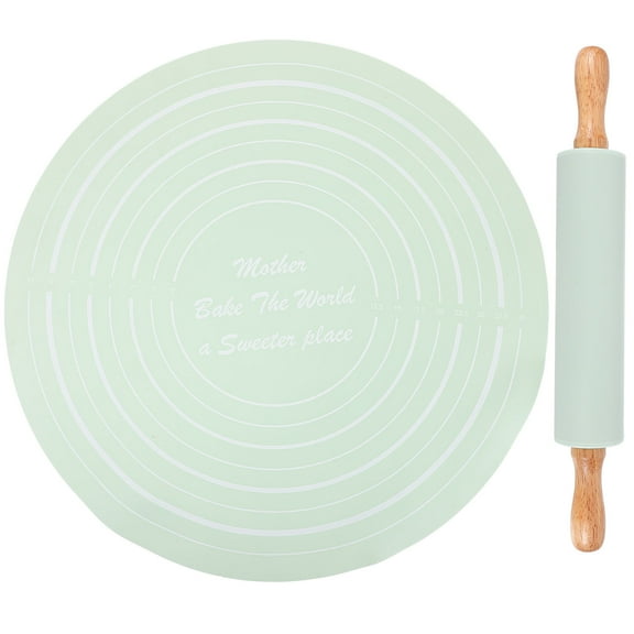 AURARMLET 1Set Pastry Mats for Rolling Dough Silicone Baking Mat for Home Users 33.5X33.5X0.2in