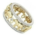 thumbnail image 4 of K-KED Golden Elephant Decor Hollow Ring Fashion Animal Ring Zircon Women Gift-#10, 4 of 6