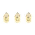 thumbnail image 4 of Guardoinrt Electroplated Metal Birdcage Shape Tea Light B- Candle Holder Gold Type B 3Set, 4 of 6