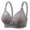 Gray, variant on CFLVAEK Womens Plus Size Bras Comfort No Underwire Push Up Bra Breathable Full Coverage Everyday Bralette Heart Print Bras for Senior Women Black XL