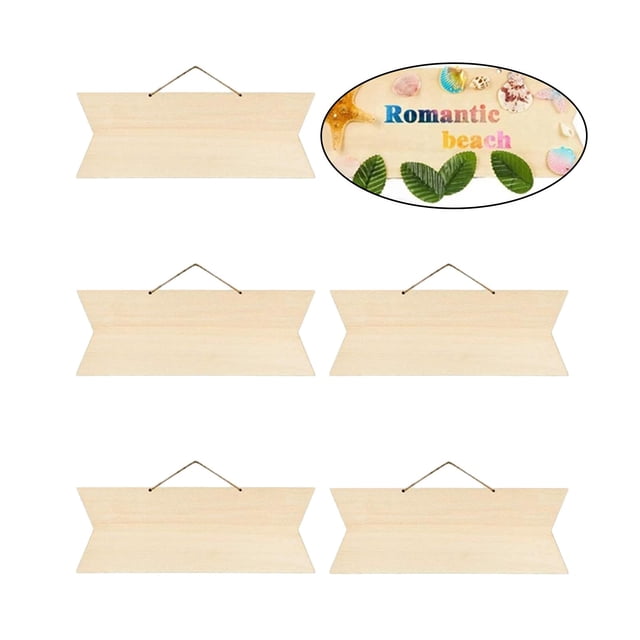Letrero de Madera Perfecl Colgante en Blanco 5 Piezas