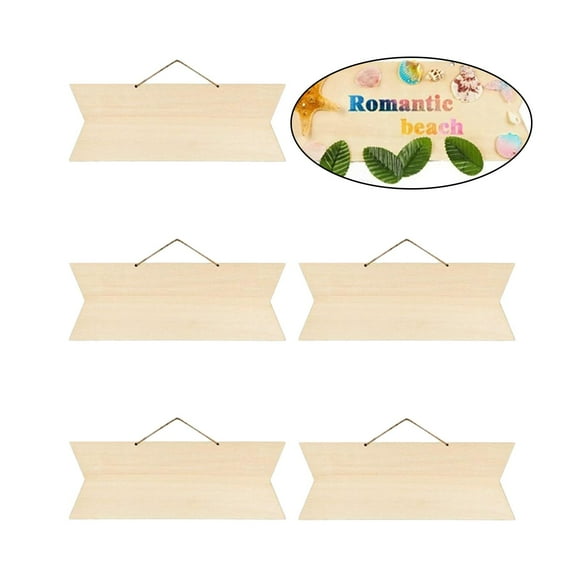 Letrero de Madera Perfecl Colgante en Blanco 5 Piezas