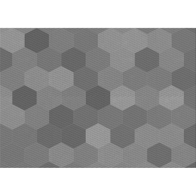 Ahgly Company Tapis d'Intérieur Rectangulaire Transitionnel Gris Cendre Lavable à la Machine, 5 Pieds x 8 Pieds
