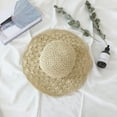thumbnail image 4 of D-GROEE Women Foldable Wide Brim Straw Weave Hat Sunhat Beach Summer Hat UV Protect Travel Cap, 4 of 7