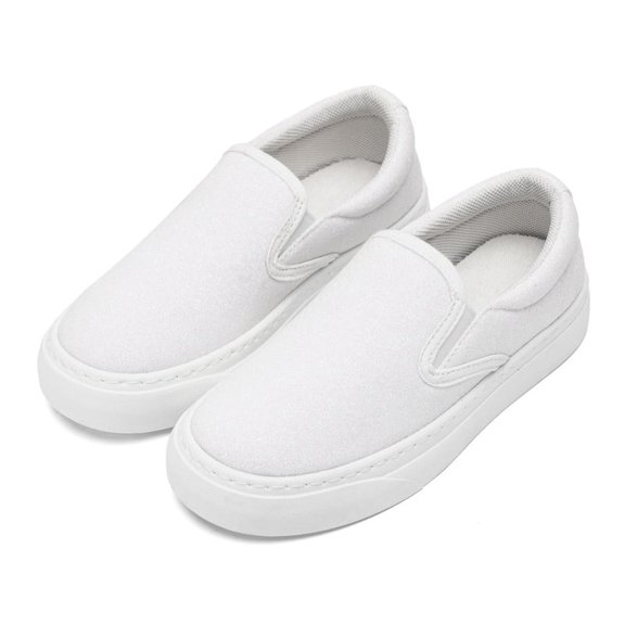 Kids Canvas Shoes Boys Girls Classic Fashion Slip-On Sneakers Causal Toddler Lightweight Running Walking Shoes