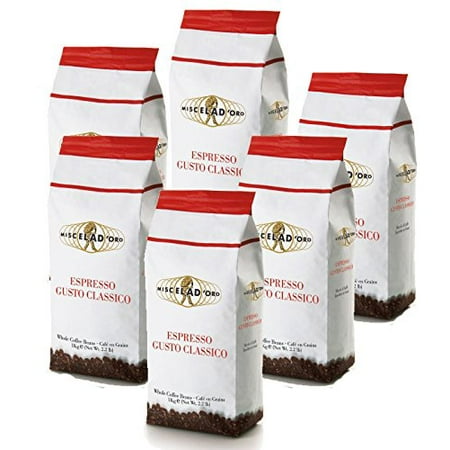 Gusto Classico Whole Beans 6-2.2 Pound Bags - The Best Espresso