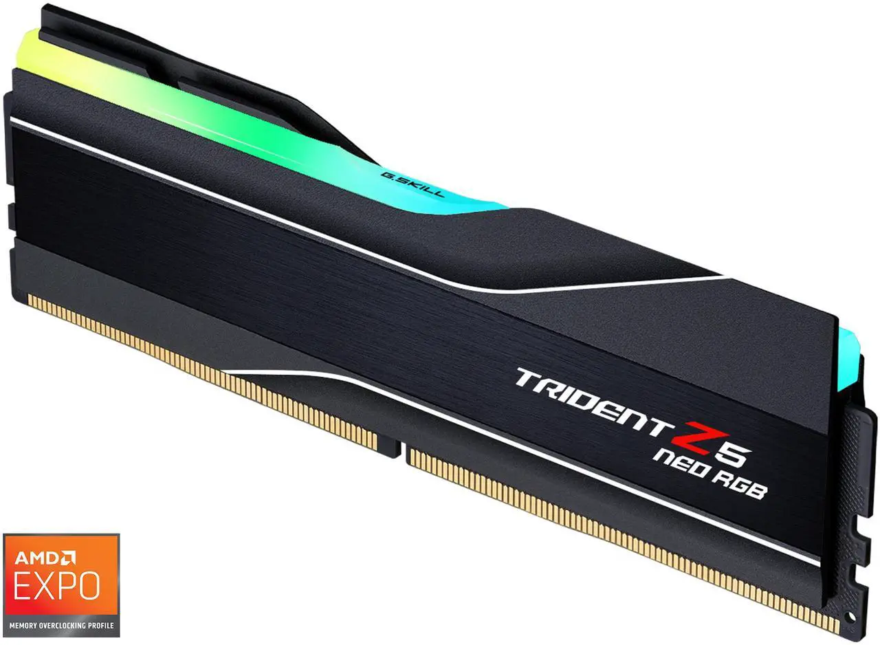 G.SKILL Trident Z Neo Series 64GB 288-Pin PC RAM DDR5 6000 (PC5 48000) Desktop Memory Model F5-6000J3444F64GX1-TZ5NR