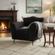 thumbnail image 1 of Sillon Vintage Individual Cómodo Moderno Juvenil Sofas Liso Negro, 1 of 5