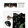 thumbnail image 5 of Plants Mushrooms Flowers Gnomes Kitchen Valance Curtain Window Valance for Living Room Bedroom Tie Up Valance Curtain, 5 of 6