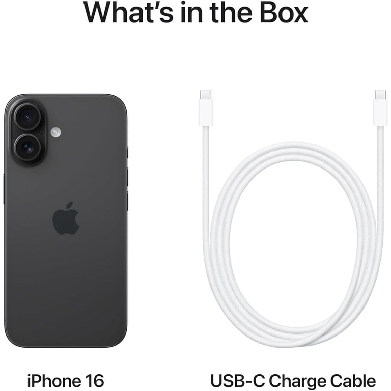 Apple, Restored iPhone 16, 256 GB, Carrier Unlocked, Black