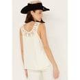 thumbnail image 4 of Miss Me Women's Crochet Neck Sleeveless Peasant Top Natural X-Large  US, 4 of 4