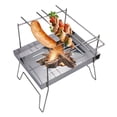 thumbnail image 3 of Toystoory Rejilla para parrilla de barbacoa resistente al calor, fogata, carne, soporte para asar a la parrilla, yardas, fiesta, Camping, senderismo, Estufas de camping Toystoory OD019662-00B, 3 of 6