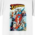 thumbnail image 2 of Superman Comic Cover Art Crew Neck Short Sleeve Women's White T-shirt-Medium, 2 of 3