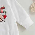 thumbnail image 4 of Fesfesfes Newborn Outfit Girls Kids Valentine's Day Pants Set Girls Long Sleeve Shirt Sweatshirt Love Printed Flared Pants Set 2-3 Years, 4 of 8