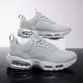 thumbnail image 4 of Men's Breathable Mesh Air Cushion Running Shoes, Lightweight Lace-Up Athletic Sneakers, Shock Absorbing Comfortable Footwear for Gym, Walking, and Daily Activities, 4 of 10