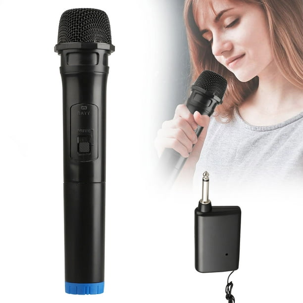 Microphone Sans Fil Karaoké Bluetooth Microphone, Micro Sans Fil  Professionnel Sans Fil et Système Récepteur, Microphone Sans Fil pour  Chanter le Discours de l'Église Karaoké 