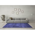 thumbnail image 3 of Ahgly Company Machine Washable Indoor Rectangle Abstract Blue Modern Area Rugs, 8' x 12', 3 of 4