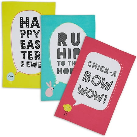 

Easter Animals Dishtowel Set 18x28 inch 3 Piece