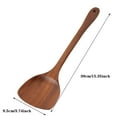 thumbnail image 6 of Wooden Shovel Spoon Non Stick Wood Long Rice Spatula Kitchen Cooking Utensil Hand Stir Fry Tools Sets, 6 of 7