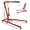 Red, variant on Lumiparty 2 Ton Folding Engine Hoist with Lever, 4400LB Hydraulic Cherry Picker Hoist Lift, Shop Crane with 6 Casters, Telescopic Boom for Lifting Motors, for Garage, Workshop and Repair, Black