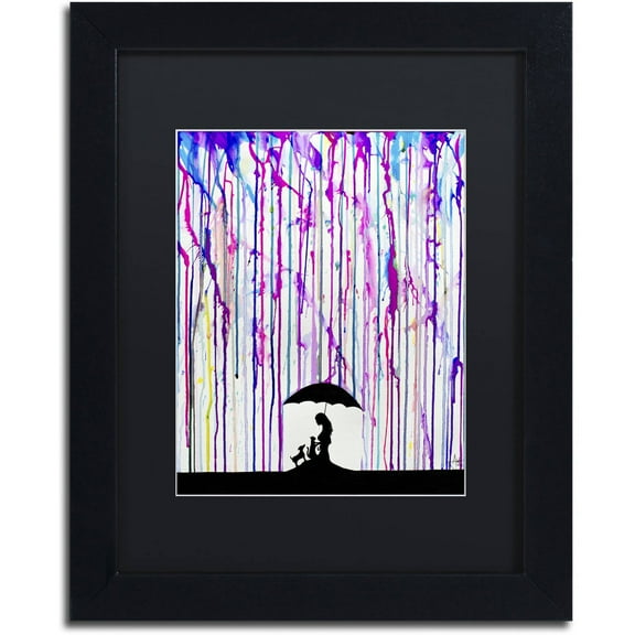 Trademark Fine Art 'Cradle' Canvas Art by Marc Allante, Black Matte, Black Frame