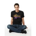 thumbnail image 5 of Hannah Montana, Men's & Big Men's Graphic Tee, Glam Logo, Sizes S-3XL, 5 of 6