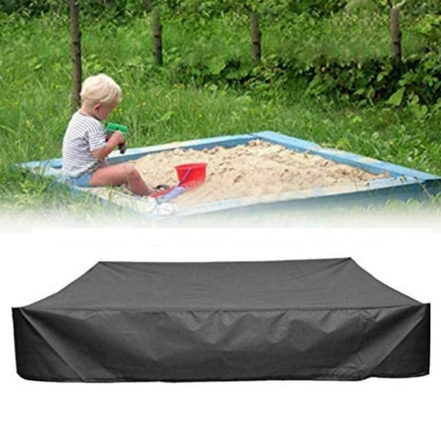 Trayknick Couvercle de Bac à Sable Couvercle de Bac à Sable Bac à Sable avec Couvercle Imperméable Pliable Résistant aux Uv Antipoussière Fermeture à Glissière Tissu Oxford Durable Enfants Plage Jeu Tissu de Protection de Bac à Sable avec Sac de Rangement