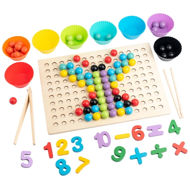 Juguete De Tablero De Clavijas Con Forma De Seta - Para Desarrollo De Motricidad Y Clasificación De Colores, Para Bebés Y Niños Pequeños
