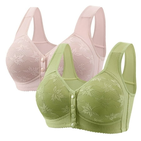 HZLPFO Women s 18 Hour Wireless Bra  Comfort-Strap Wireless Bra  Full-Coverage Bra GN2 50