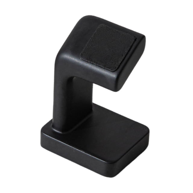 Expositor de relojes compacto, accesorio decorativo, estable, para guardar regalos, soporte individual para relojes inteligentes, ideal para encimeras Negro