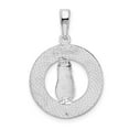 thumbnail image 2 of Auriga Fine Jewelry 925 Sterling Silver Rh-Plt Long Beach Island New Jersey w/ Flip-flop Pendant (L-26.71mm), 2 of 6