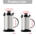 thumbnail image 3 of Brewing Grade French Presses Coffee Pots With Thickened Glass And Grade Nonrust Steel Filter Presses Coffee Brewer, 3 of 9