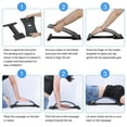 thumbnail image 3 of AHCS Acupressure Back Stretcher Lumbar Support Lower Pain Relief Massage Scoliosis Spinal Points Multi-Level Stretching Device, 3 of 5