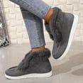 thumbnail image 7 of Senior Comfy Winter Ankle Boots Women, Ladies Sherpa Fuzzy Warm And Comfortable Casual Snow Boots for Women (Gray,39), 7 of 7