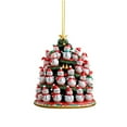 thumbnail image 2 of Festive Snowman Christmas Tree Ornament Elegant Acrylic Holiday Decoration for Seasonal Home and Festive Celebrations with Standing Design, 2 of 4