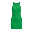 thumbnail image 4 of Womens Summer Tank Dress Crewneck Sleeveless Slim Fitting Bodycon Mini Dresses Beach Casual Party Dresses, 4 of 5