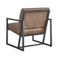 thumbnail image 7 of Modern PU Leather Armchair High Quality Lounge Chairs Metal Frame Living Room Chair, Brown, 7 of 7