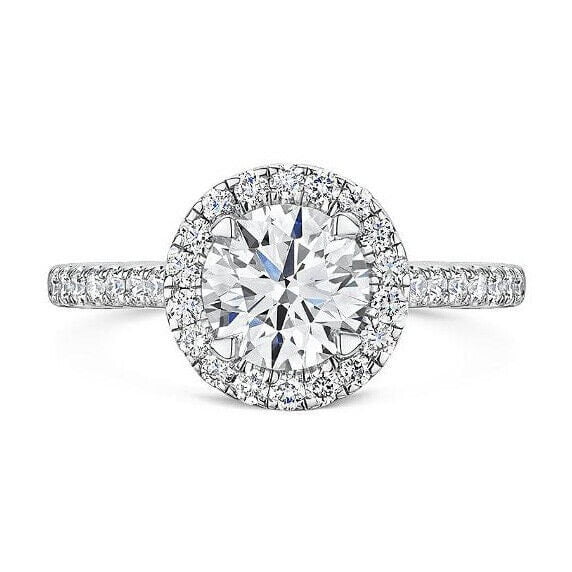 2.50 CT Vintage Round Moissanite Silver Engagement Ring 18K White Gold Plated Diamond Art Deco Wedding Ring Starburst Diamond Ring, Vintage Ring